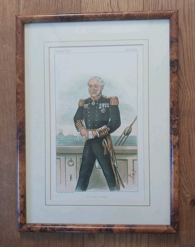 Framed and glazed vanity fair - glazed,