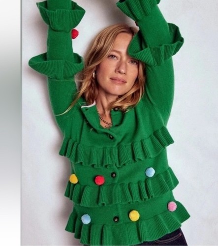 Boden christmas tree cardigan - christmas,