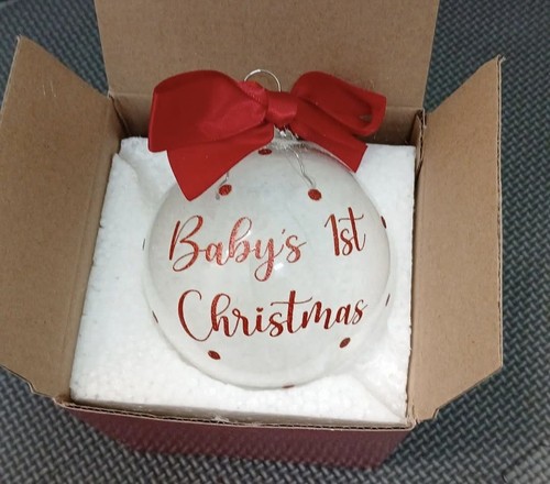 Baby 1st christmas bauble - 1st,