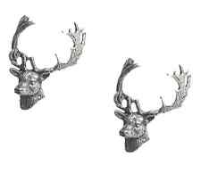 2 X Fallow Deer Heads