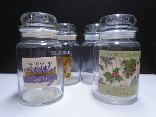 Four yankee candle empty - candle, jars