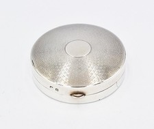 ART DECO STERLING SILVER POWDER COMPACT BOX Birmingham 1932