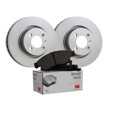 Front brake discs and pad - discs,