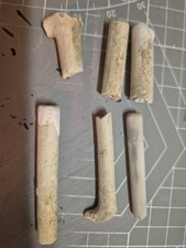 Antique Clay Pipe Pieces -