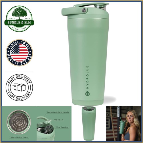 Sage insulated shaker bottle - sage,