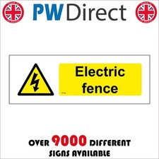 SIGN ELECTRIC FENCE WT446