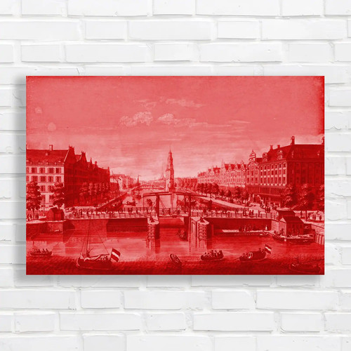 Vintage canal city landscape - vintage,