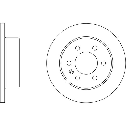 Brake discs solid for - 2x,
