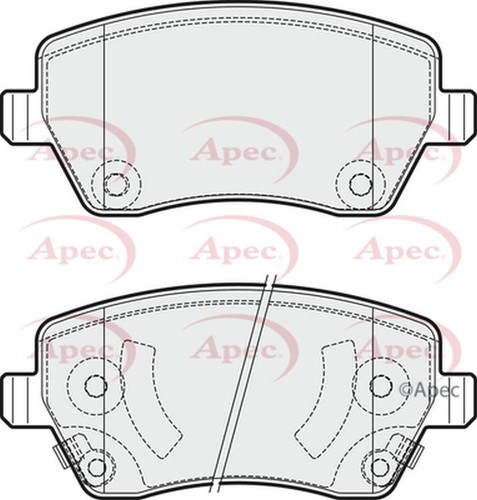 Apec brake pads front r90 - brake,