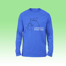 Studio Ghibli Totoro Long Sleeve T-Shirt -My Neighbor Japanese Anime Merchandise