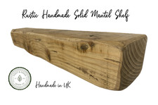 Wooden mantel rustic - mantel,