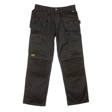 DEWALT PRO TRADESMAN WORK TROUSERS BLACK DWC26-001 WAIST SIZE 30-42" LEG 29-33"