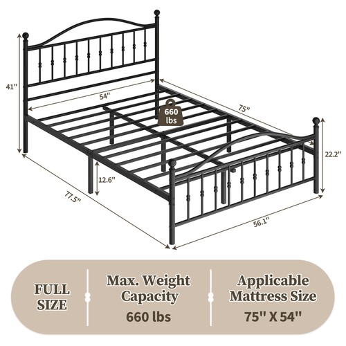 190x142cm sturdy metal - sturdy,