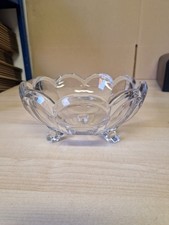 Vintage Chippendale Krys-Tol Footed Scalloped Edge  Dish 19cm X 9cm 