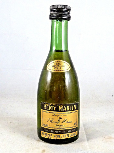 Old miniature cognac remy - old,