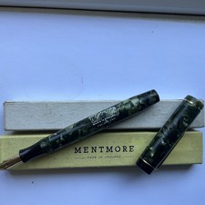 MENTMORE   AUTOFLOW 14CT NIB FOUNTAIN PEN STUD FILLER N/MINT SERVICED SUPERB