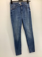 River Island Blue Denim High Rise Skinny Jeans size UK 10 Holiday