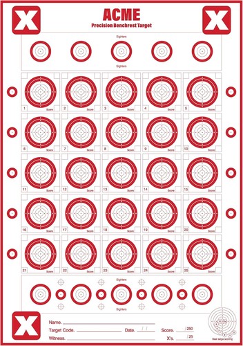 Precision benchrest targets - benchrest,