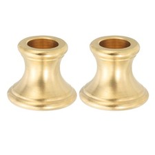 Lamp Solid Brass Neck, 2 Pcs Turned Brass Spindle Slips Lamp Finial, 24x20mm