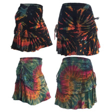 Tie Dye hippie Mini Skirt