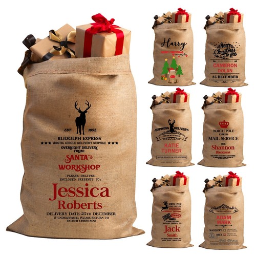 Personalised santa sack - personalised,