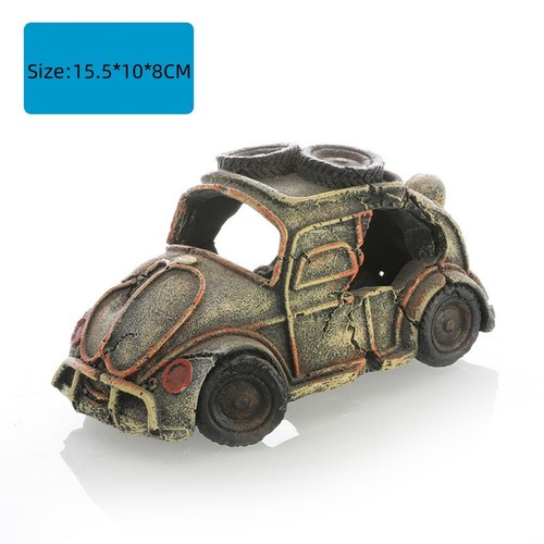 Car wreck aquarium - wreck, decoration