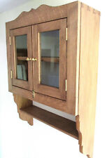 Solid Oak Handmade Wall Cabinet,Display Case,Ideal Present,Marrage,Birth,Retiree