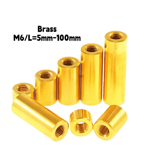 Brass threaded sleeve rod - threaded,