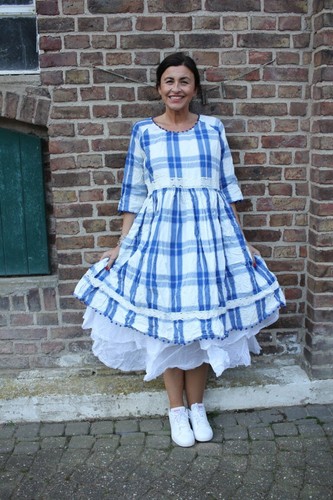 Ewa walla blue white check - blue,