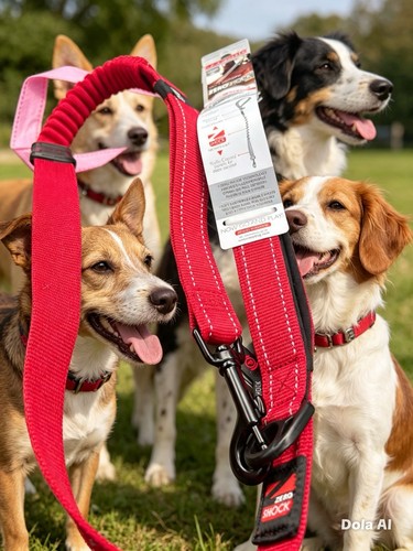 Red ezydog zero shock leash - zero,