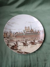 Porcelain De Paris Plate Picture of LE Pont-Neuf Bridge Plate  16cm