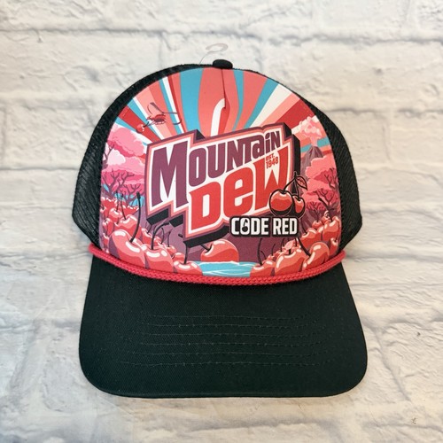 Mountain dew code red trucker - red,