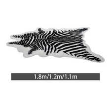Faux Zebra Print Rug Floor Mat