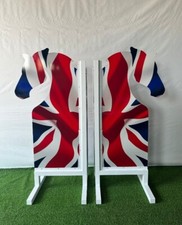 Pair of Aluminium GB Flag