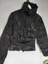 Ladies Belstaff Brown Padded jacket Goose Down with belt size small/medium/eu40