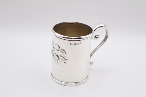 Antique solid silver cherub - silver,