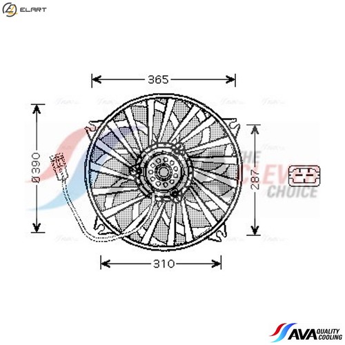 Fan engine cooling pe7535 - fan,
