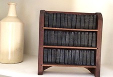 Miniature Set of 40William Shakespeare Books on Shelving Unit