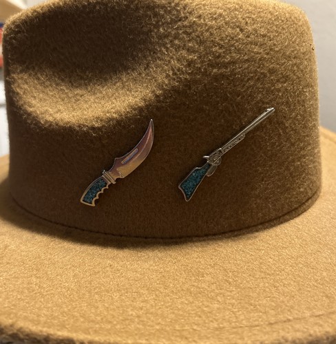 Bowie knife and - knife, rifle