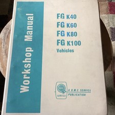 BMC Vehicles Workshop Manual/Folder - FG K40 K60 K80 K100