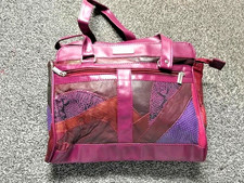 Pink Faux Leather Shoulder