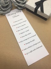 12  x Wedding Day Dare Cards