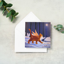 Ginger Cat Greeting Card