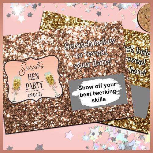 10x personalised faux glitter - 10x,