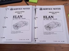 LOTUS LOTUS ELAN  M100 MANUALS