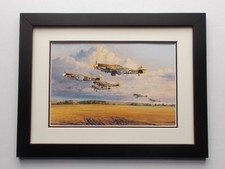 13"X17" AIRCRAFT PRINT FRAMED - THE ABBEVILLE BOYS  BY ROBERT TAYLOR