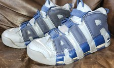 Nike Air More Uptempo Cool Grey Midnight Navy - Size 8.5 .  2021.