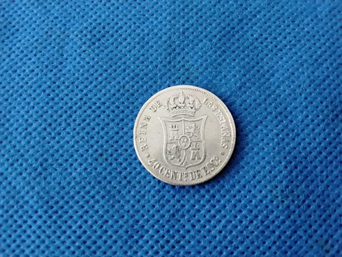 Spain 1865 escudo cents - 1865, 40