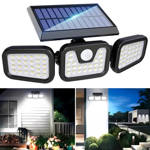 Head led solar security - 3-head,