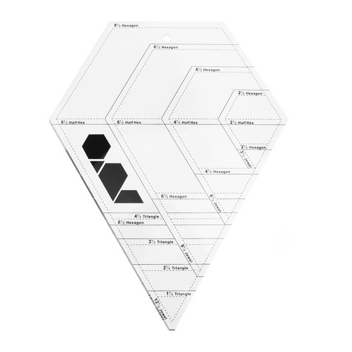 Acrylic triangle quilting - acrylic,